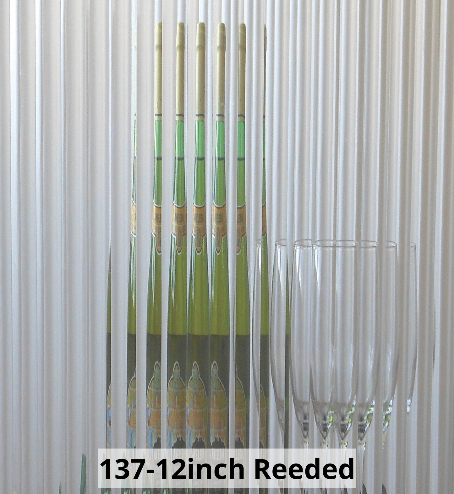 1/2in Reeded Glass Insert Backing Material- Custom Fit