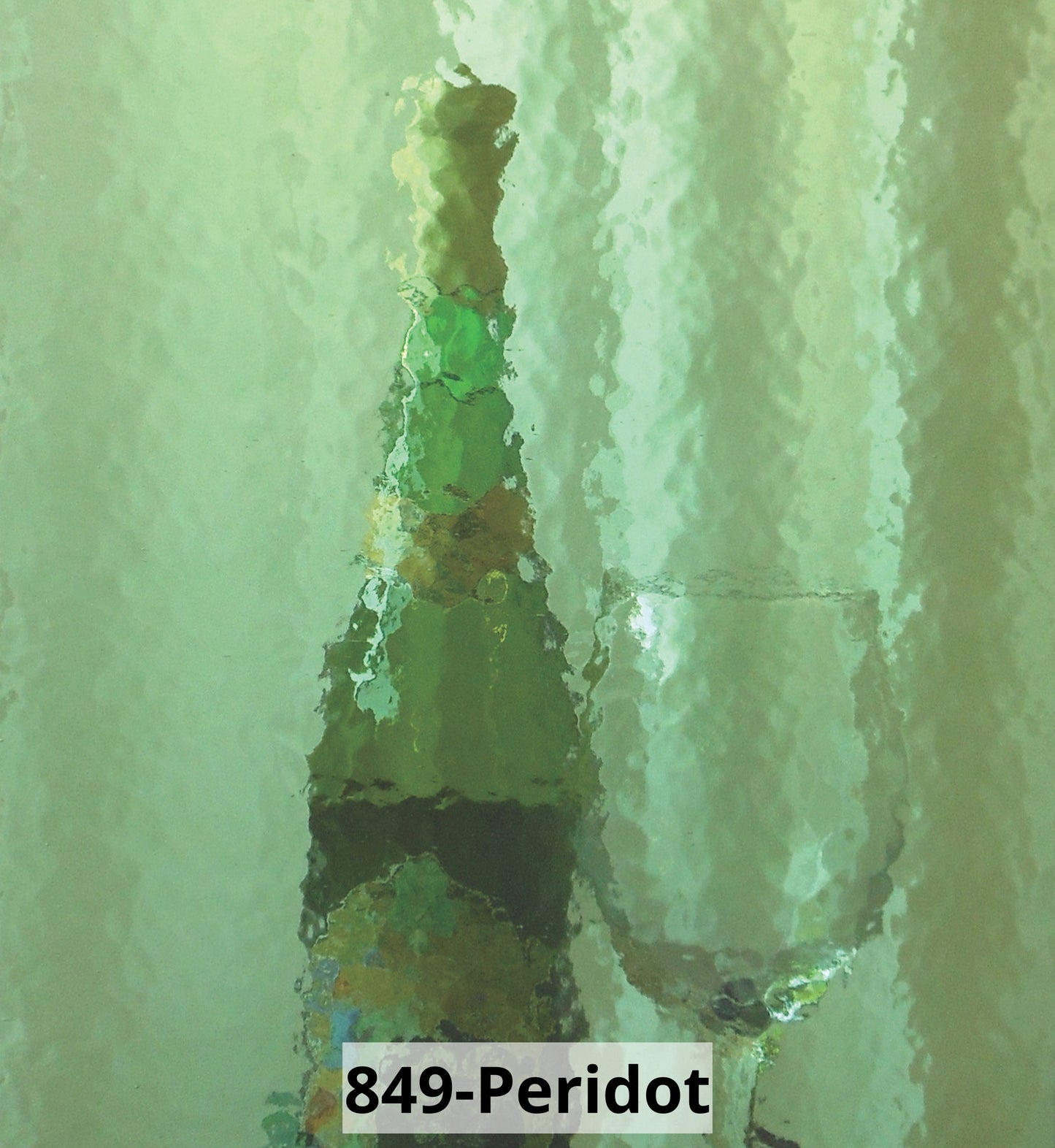 Peridot Glass Insert Backing Material- Custom Fit