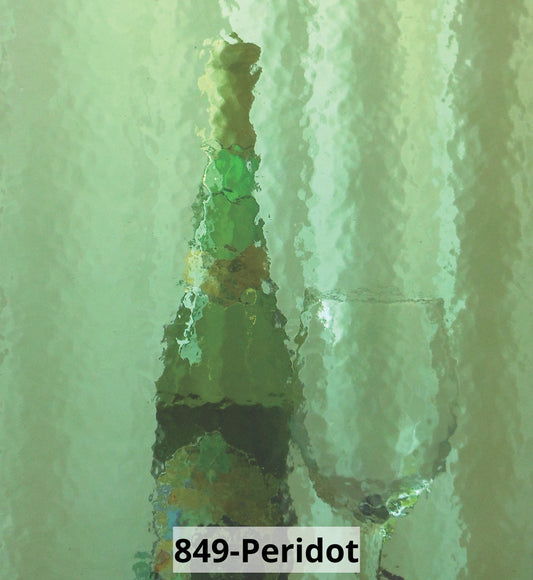 Peridot Glass Insert Backing Material- Custom Fit