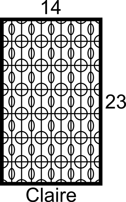Claire Cabinet Door Insert-Available in Your Size