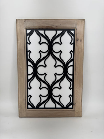 Edna L Cabinet Door Insert-Available in Your Size