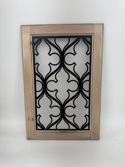 Edna L Cabinet Door Insert-Available in Your Size