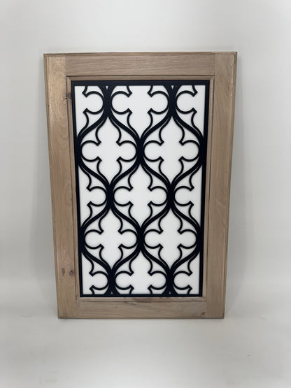 Edna M Cabinet Door Insert-Available in Your Size