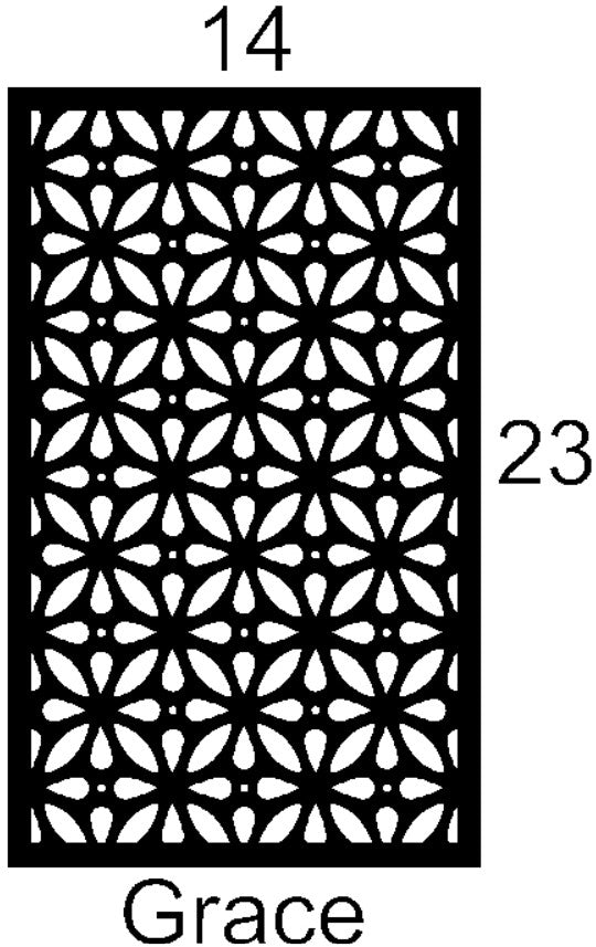 Grace Cabinet Door Insert-Available in Your Size