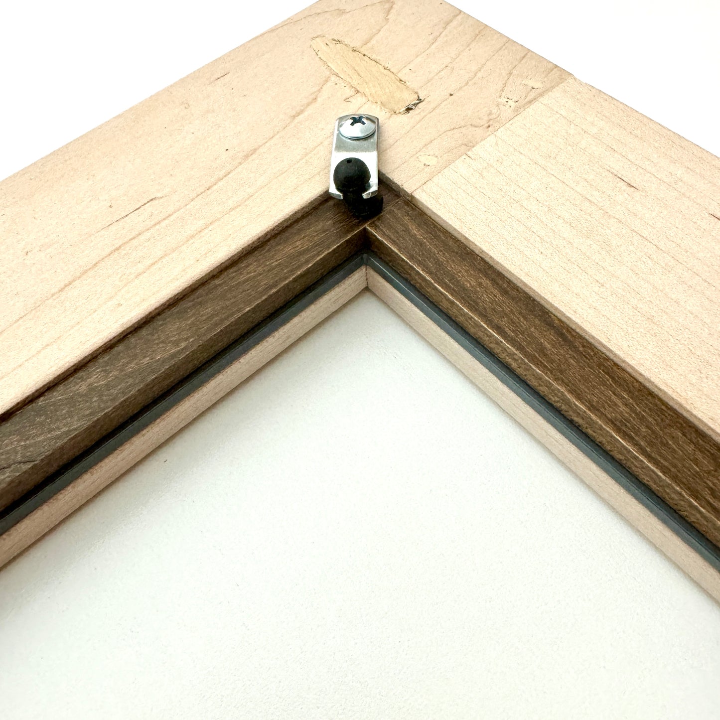 Cabinet Metal, Glass Insert Retainer Wood 1/4" by 7/16" Flat Trim