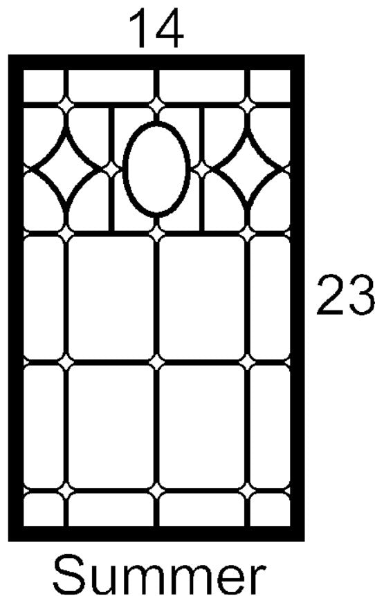 Summer Cabinet Door Insert-Available in Your Size