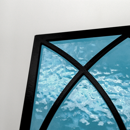Turquoise Glass Insert Backing Material- Custom Fit