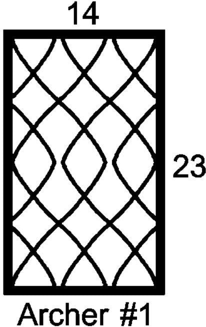 Archer#1 Cabinet Door Insert-Available in Your Size
